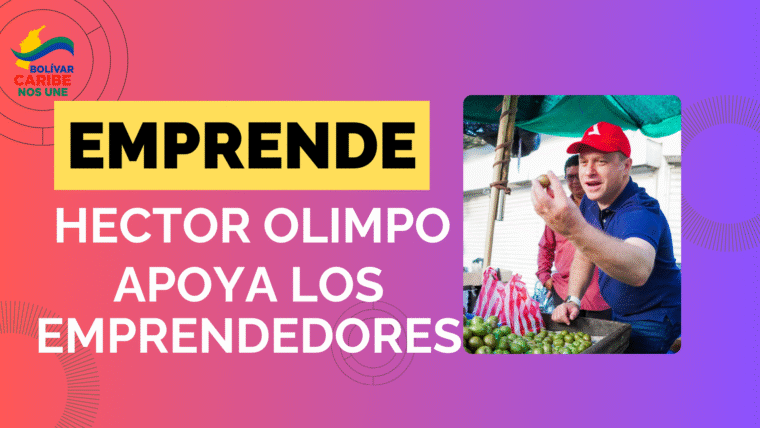 Campaña de Héctor Olimpo Espinosa apoyada por el movimiento Bolívar Caribe Nos Une. Una propuesta por el progreso, la justicia social y el desarrollo del Caribe colombiano.