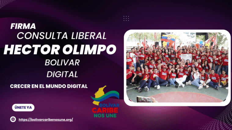 Campaña de Héctor Olimpo Espinosa apoyada por el movimiento Bolívar Caribe Nos Une. Una propuesta por el progreso, la justicia social y el desarrollo del Caribe colombiano.