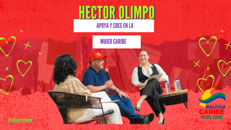 Campaña de Héctor Olimpo Espinosa apoyada por el movimiento Bolívar Caribe Nos Une. Una propuesta por el progreso, la justicia social y el desarrollo del Caribe colombiano.