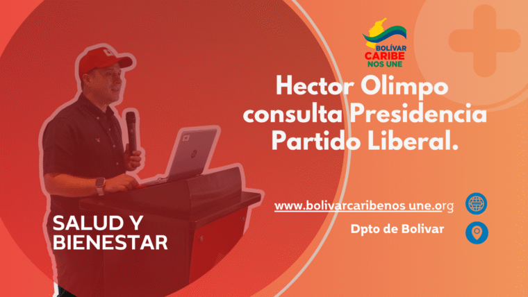 Campaña de Héctor Olimpo Espinosa apoyada por el movimiento Bolívar Caribe Nos Une. Una propuesta por el progreso, la justicia social y el desarrollo del Caribe colombiano.