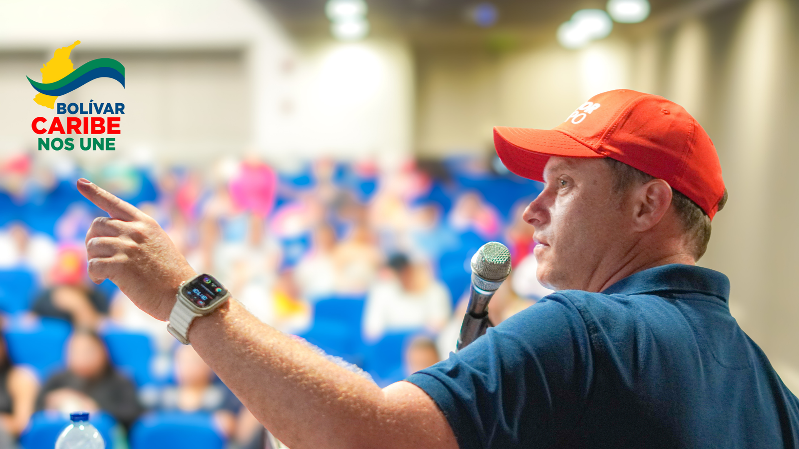 Campaña de Héctor Olimpo Espinosa apoyada por el movimiento Bolívar Caribe Nos Une. Una propuesta por el progreso, la justicia social y el desarrollo del Caribe colombiano.